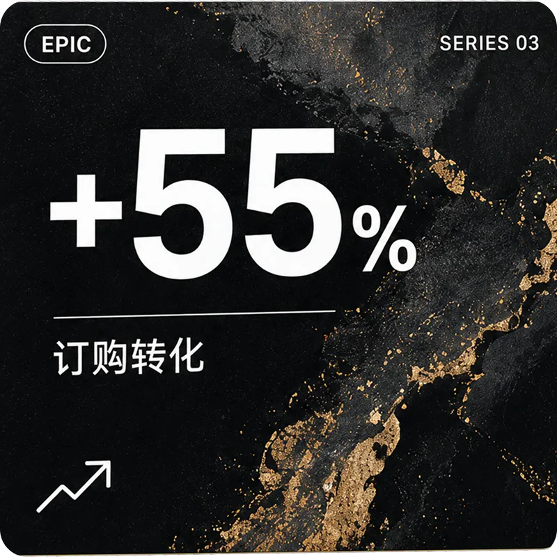 +55% 订购转化（EPIC）